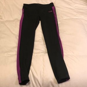 North Face full length black and pink leggings
